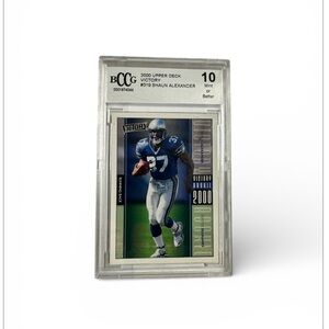 Upper Deck Victory 2000 Trading Card - Blue and White of Shaun Alexander gem 10